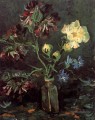 Vase à Myosotis et Pivoines Vincent van Gogh Fleurs impressionnistes